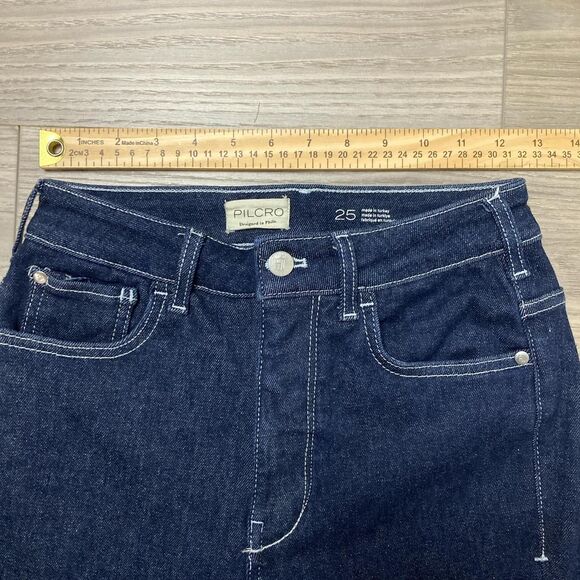 Pilcro Dark Wash Bootcut Flare Jeans Size 25 - Picture 2 of 7